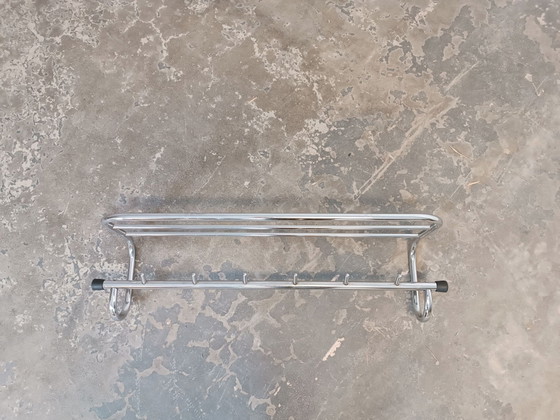 Vintage Bauhaus wall coat rack, Metal, Black (photo 4 of 15)