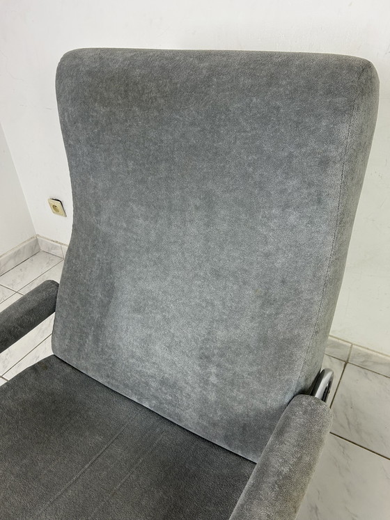 Image 1 of Fauteuil pivotant vintage Gelderland avec ottoman par Jan des Bouvrie