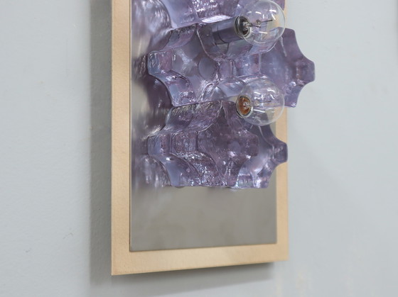 Image 1 of Sculptural Poliarte Murano Glass Wall Sconces 1970s, Set of 2