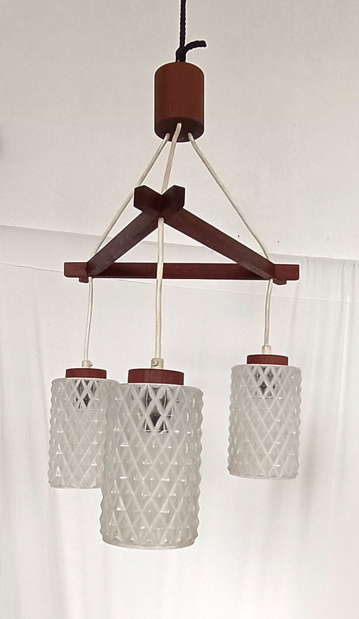 Lámpara colgante de diseño danés de los años 50