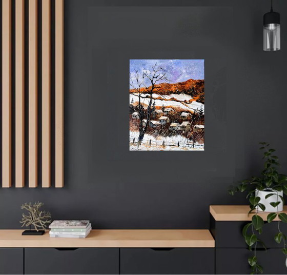 Il mio villaggio in inverno – Arte, Tela (photo 7 of 7)