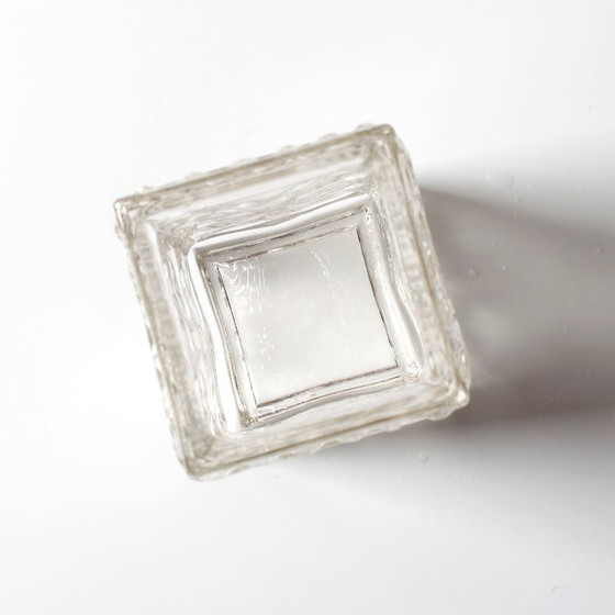 Image 1 of Mid-Century Modern Pressed Glass Vase by Adolf Matura, Czech Repulic / 1970