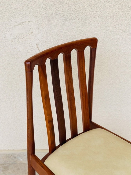 Image 1 of Sedia scandinava in noce e pelle, 1960