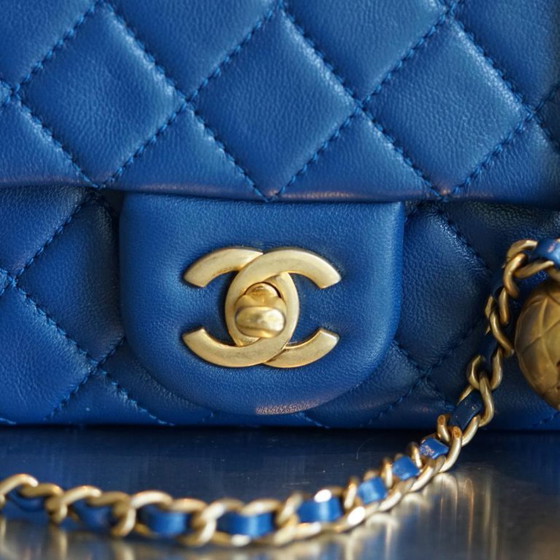 Image 1 of Chanel Square Mini Pearl Crush Bag