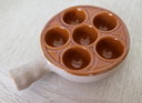 Vaschette per lumache/tapas, 6 pezzi, in ceramica vintage di Emile Henry