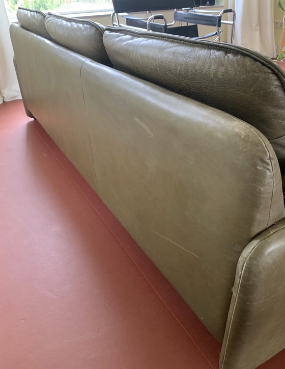Image 1 of De Sede DS 61- olive green sofa/olijfgroene bank