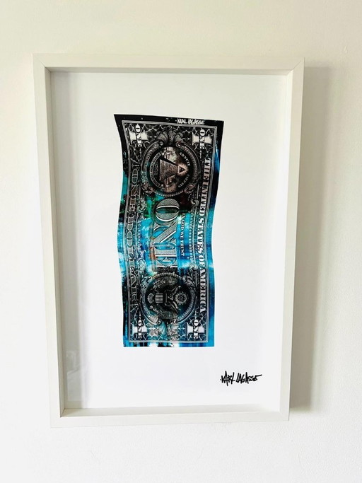 Karl Lagasse - New Art Dollar 40 - Artist's Screen Print – lithos zeefdrukken, Plexiglass (photo 2 of 8)