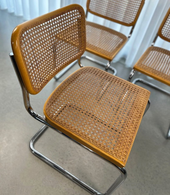 Image 1 of Set of 6 Cesca Chairs by Marcel Breuer for Gavina, 1960s