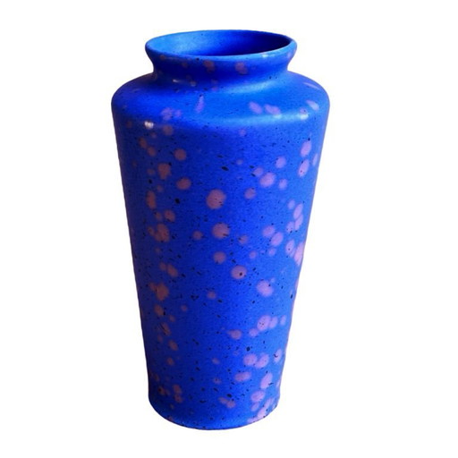 Blue ceramic vase MF Design, Germany 1980s.