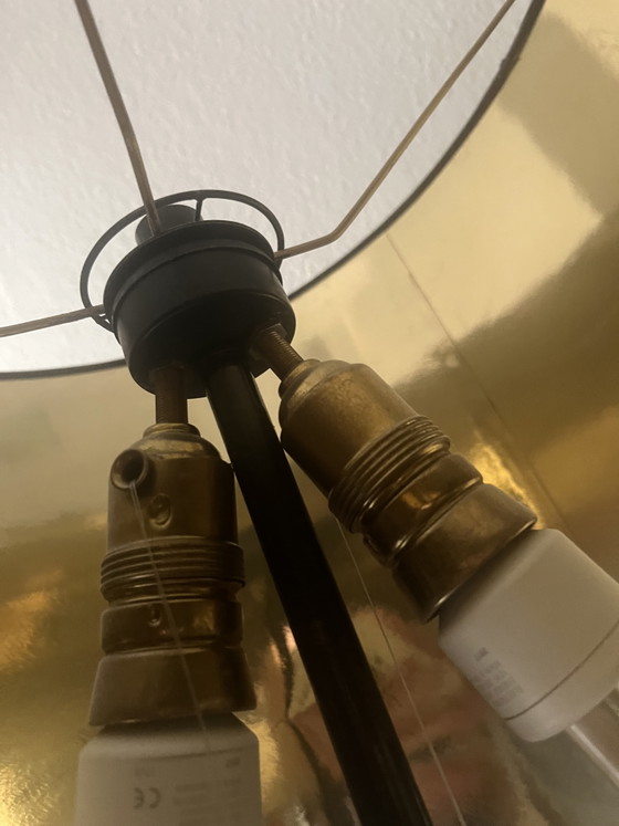 Floor lamp & table lamp in elegant vintage design – black/gold – set – Floor lights, Brass (photo 3 of 5)