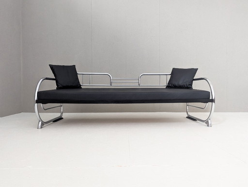 Canapé en acier tubulaire Bauhaus par Hynek Gottwald, années 1930