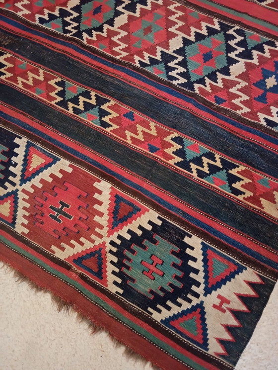 Kelim Antico – Antique handgeweven kilim, Tappeti, Wool, Textile (photo 6 of 11)