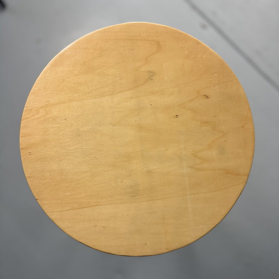 Image 1 of Tabouret de bar postmoderne des années 80, structure en acier tubulaire noir