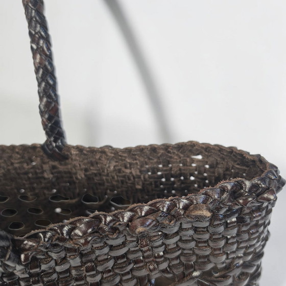 Image 1 of Handcrafted woven chocolate color