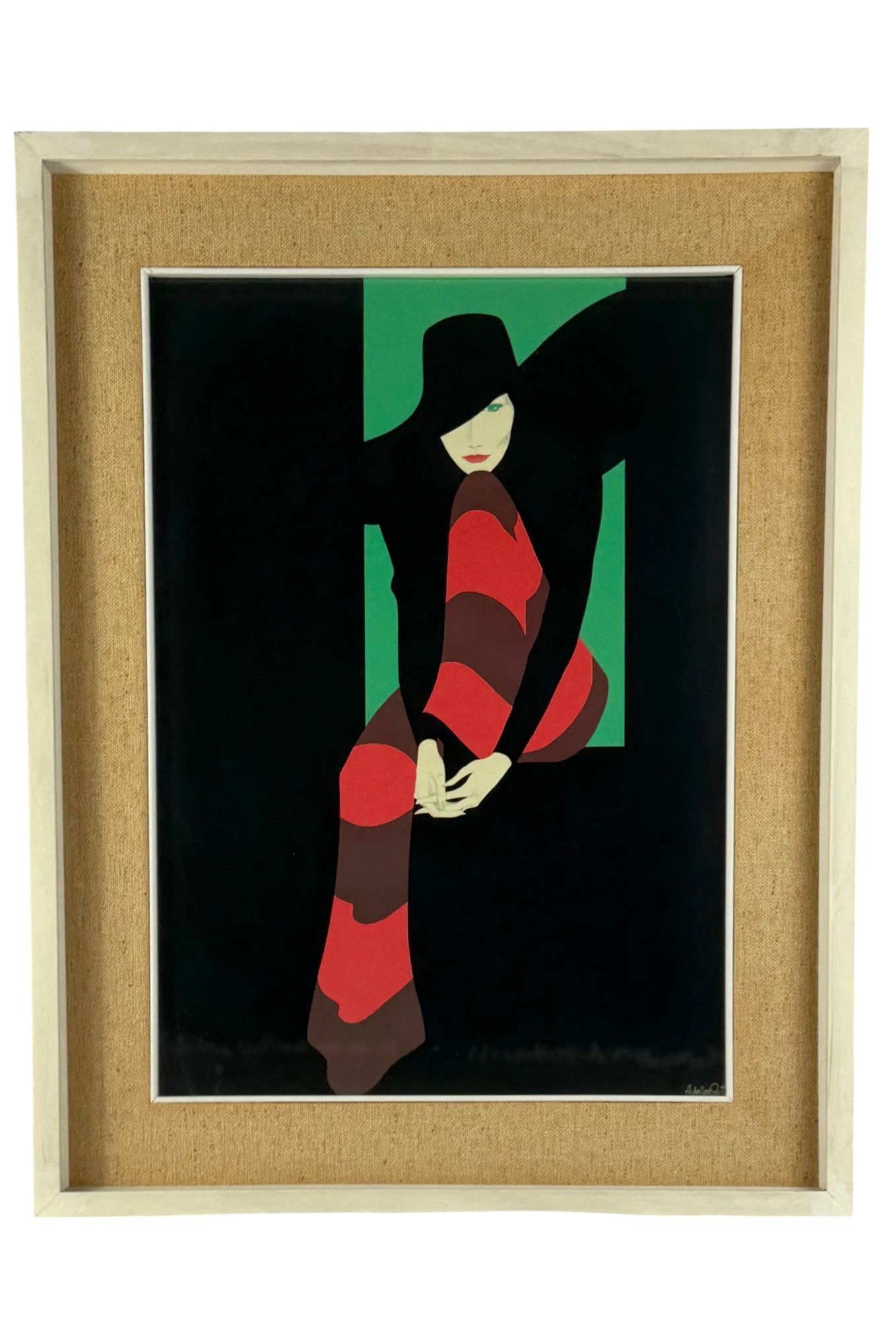 Amleto Dalla Costa, Serigrafia Originale Incorniciato, Milano
