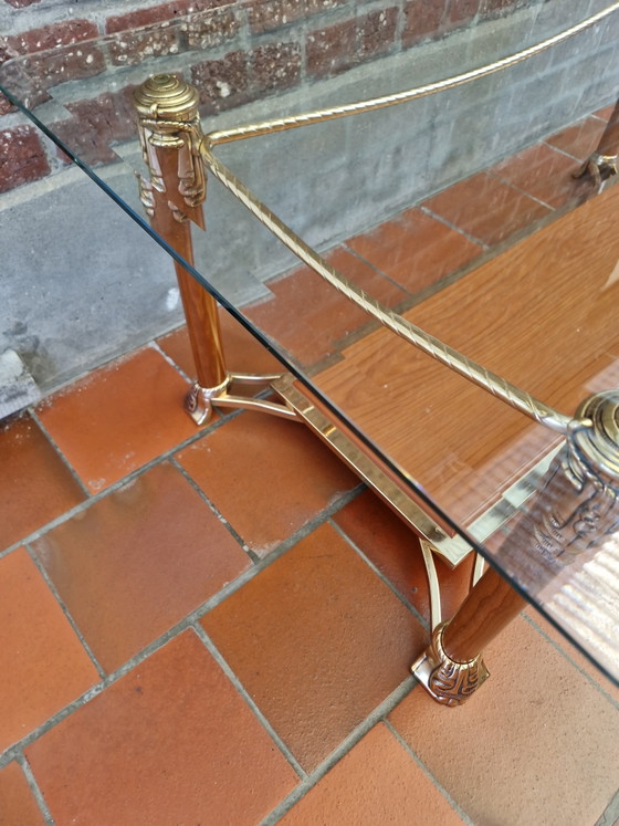Vintage Hollywood Regency Coffee Table – Curvasa Muebles – 1970s – Glass (photo 5 of 5)