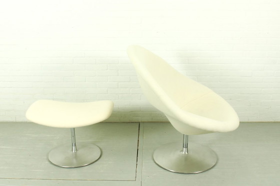 Image 1 of Iconic Pierre Paulin "Globe" Chair & Ottoman for Artifort