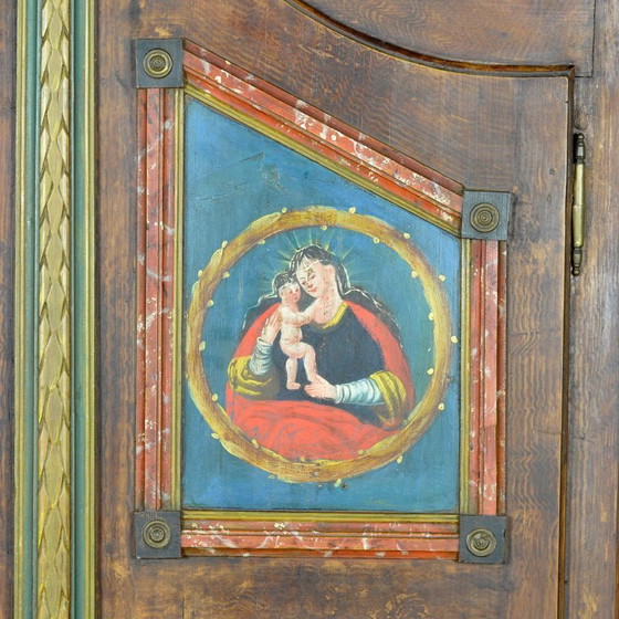 Image 1 of Baule nuziale di arte popolare tedesca, 1842