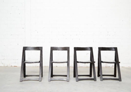 Chaise pliante Aldo Jacober Trieste pour Alberto Bazzani - Lot de 4