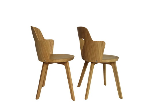 2X Stammplatz Chair, Design Alfredo Häberli, With Armrests