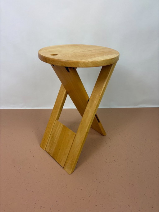 Klappbarer Hocker - 1980er Jahre