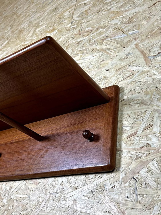 Image 1 of 60er 70er Jahre Garderobe Wandgarderobe Teak von Vildbjerg Møbelfabrik Denmark