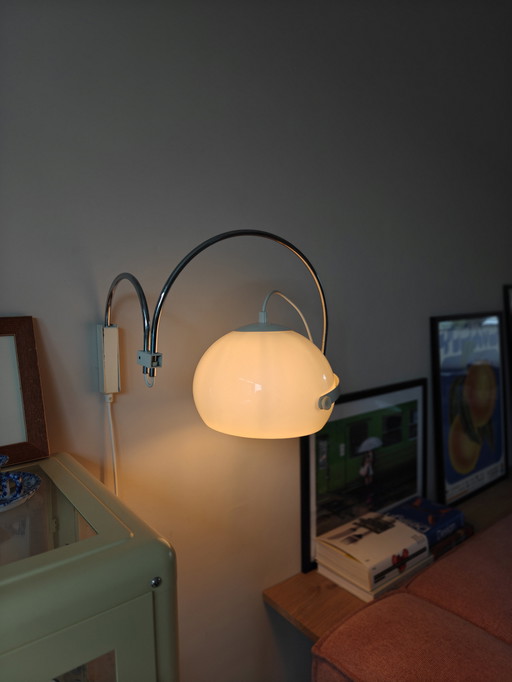 Vintage wandlamp dubbele boog