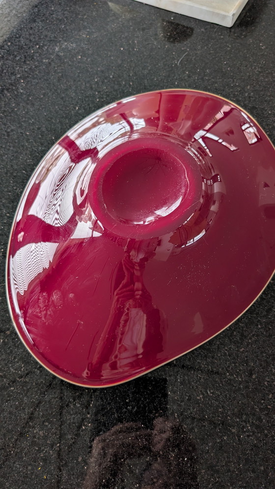 Image 1 of Ciotola in vetro artistico Makora Krosno fatta a mano – grande