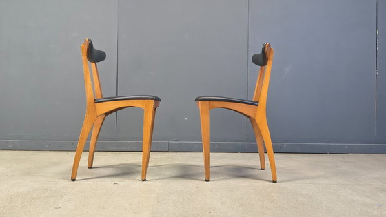 Image 1 of Mid century belgian dining chairs, set of 10, 1960s