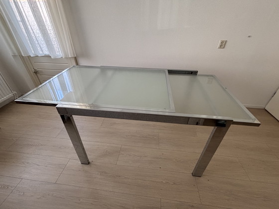 Image 1 of Design glazen eettafel 