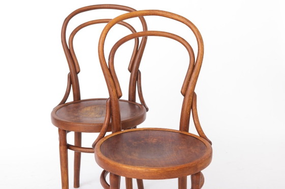 Par de sillas antiguas de madera curvada | Sillas de comedor austriacas de madera de haya | Estilo Thonet | (photo 3 of 11)