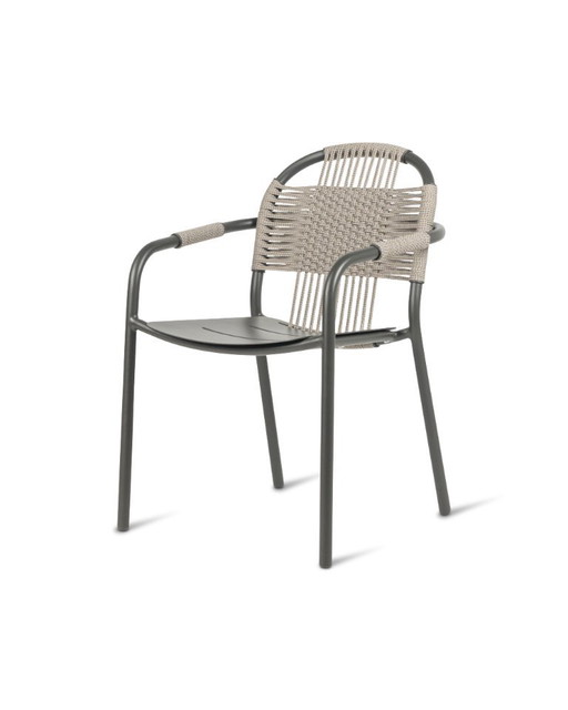 3x silla de jardín CLEO apilable gris - Vincent Sheppard