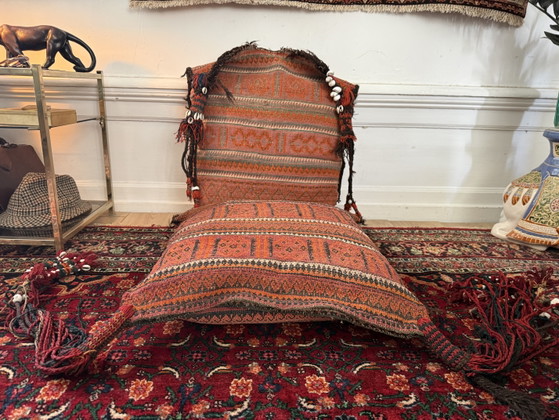 Authentiek Paar Baluch Nomadische Vloerkussens Ca. 1950–1970 – Kussentjes, Wool (photo 12 of 12)