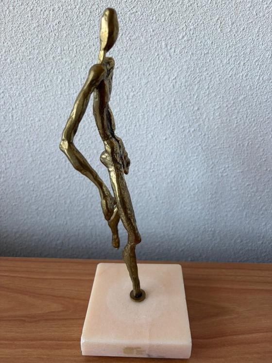 Statua moderna e slanciata in bronzo raffigurante un uomo nudo, alta 23,5 cm. – Sculture, Bronze (photo 5 of 5)
