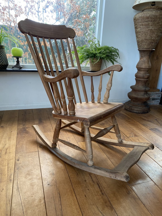 Image 1 of Schommelstoel en teck