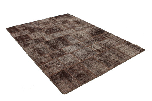 Tapis persan original noué à la main Vintage Patchwork Art Modern 240 X 170 cm Top condition