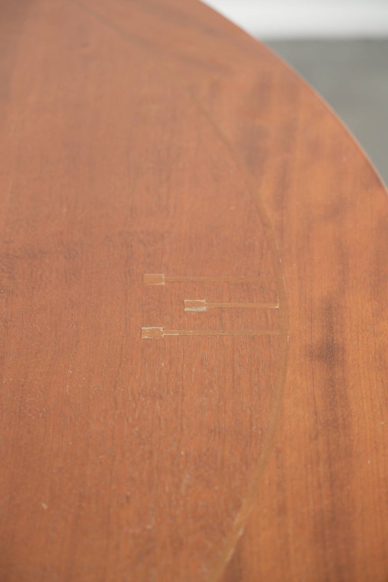Image 1 of Round vintage Art Deco design dining table by Schuitema for 4 people from the Decoforma series