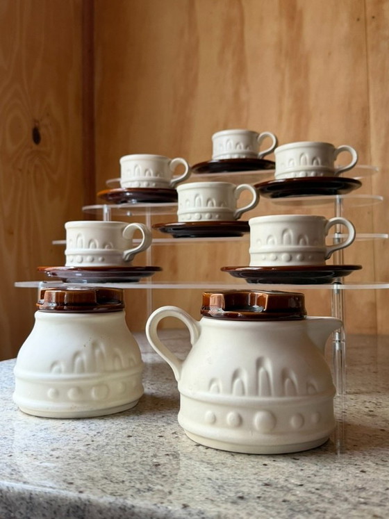 Servizio da caffè vintage Carlton Ware, composto da 14 pezzi in ceramica, stile metà secolo, con tazzine da (photo 14 of 16)