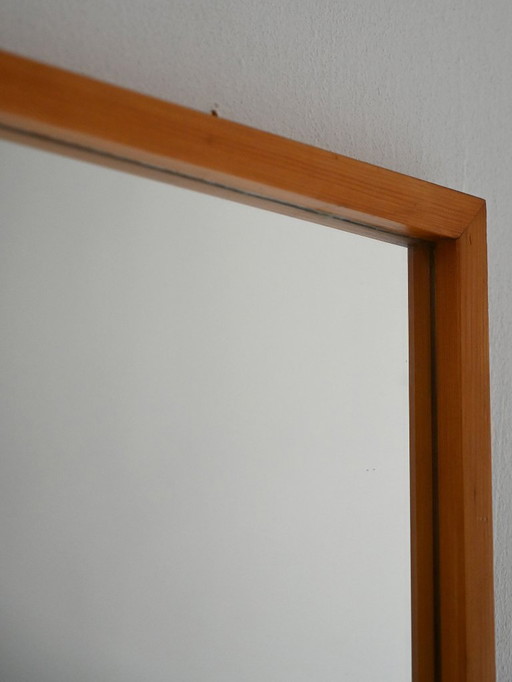 Skandinavischer minimalistischer Spiegel aus Eiche von 1960