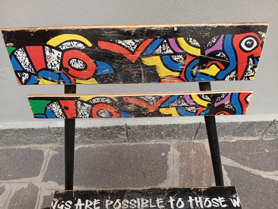 Three Unique Chairs - Skateboard & Recycled Design - Limited Edition Three Unique Pieces – Side chairs, Iron (photo 11 of 15)