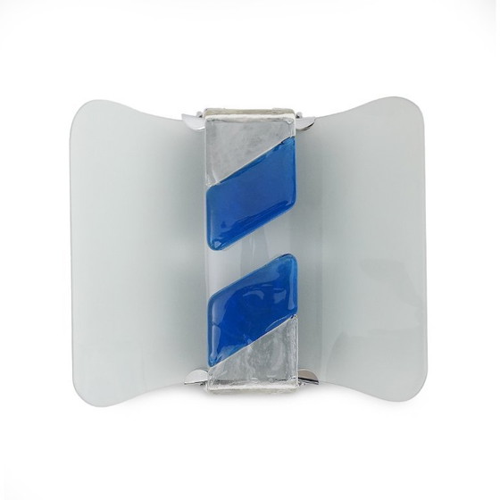 Image 1 of Paar Muranoglas-Applikationen, 80er Jahre