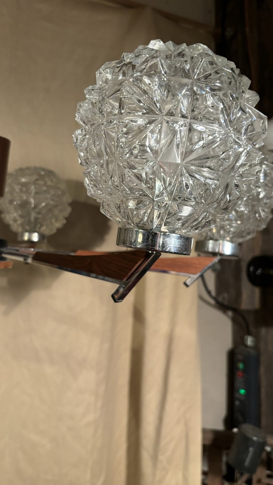 Image 1 of Scandinavische Sputnik-stijl kroonluchter della metà del secolo
