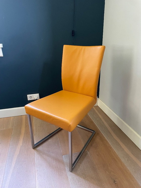 Bert Plantagie dining chairs (2 pcs) – Leather, Metal (photo 7 of 11)