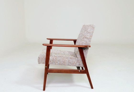 Image 1 of Fauteuil vintage granola au sucre brun 1970