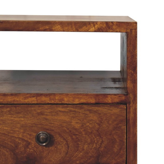 Mini Classic Chestnut Nachtkastje van Massief Mangohout – Mid-Century & Art Deco – Artisan, Wood (photo 5 of 10)