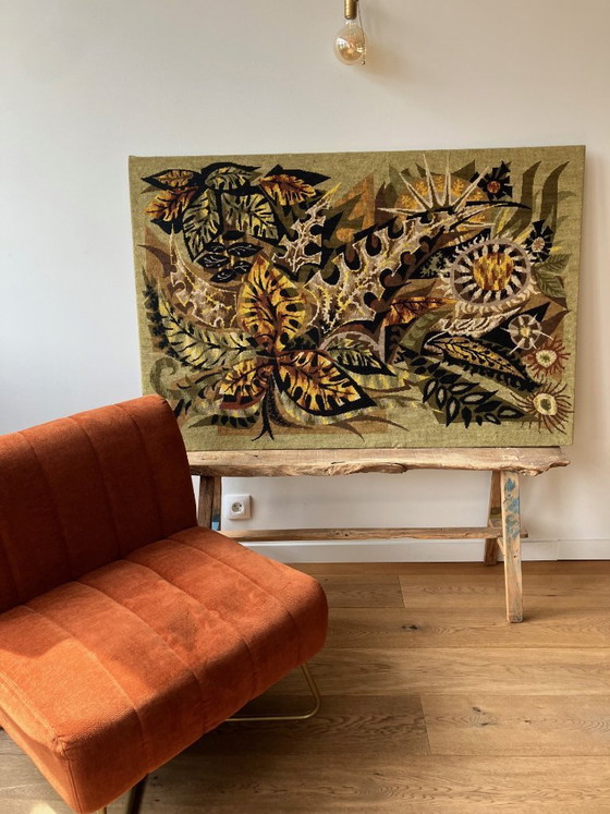 Image 1 of Gran tapiz antiguo al estilo de Jean Claude Duprez.