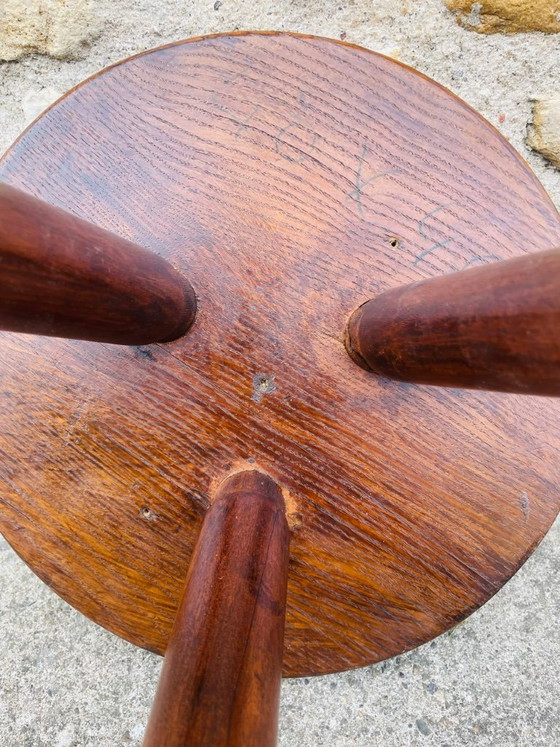 Sgabello Berger vintage, alto, in frassino, di Charlotte Perriand, anni '50 – Sgabelli, Legno (photo 21 of 32)
