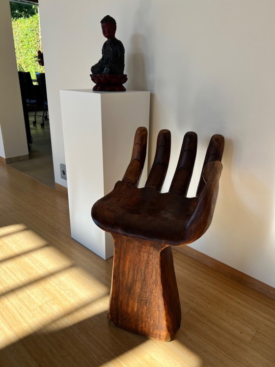 Pedro Friedeberg "Hand Chair" Design hand chair sculpture – Stools, Wood (photo 5 of 22)