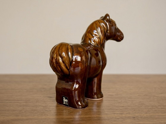 Image 1 of Vintage keramieken beeldje van paard van Jie Gantofta Sweden 