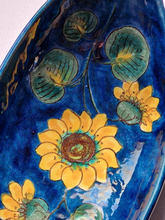 Image 1 of Ciotola-Plateau-maiolica.Hindelanger Keramik.60'Germania.